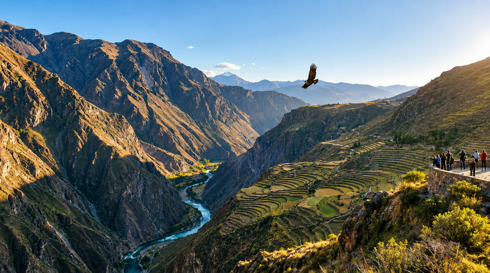 Cañón del Colca y vuelo del cóndor en Arequipa, Perú